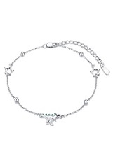 marvelous tiny silver diamond baby bracelet anklet